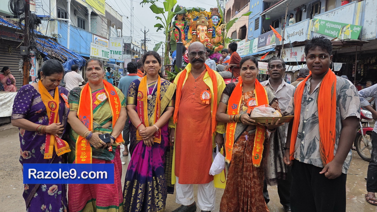 Razole Taluka Ganesh Nimajjanam